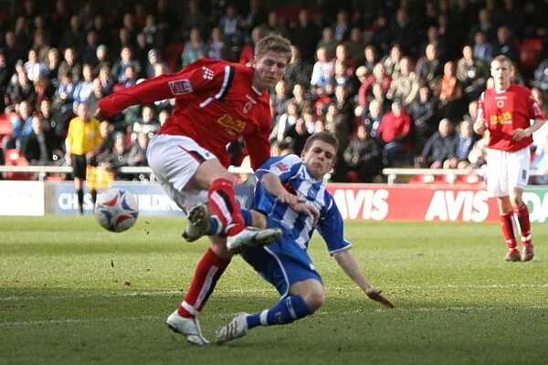 Brighton's Dean Cox in Thrilling Action Against Crewe Alexandra (3rd March 2007)