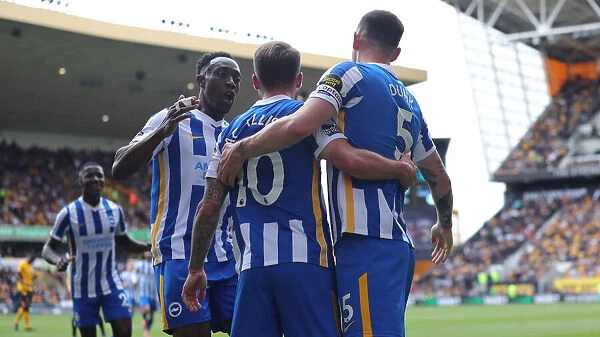 Brighton's Dunk and Welbeck in Action against Wolverhampton Wanderers (30APR22)