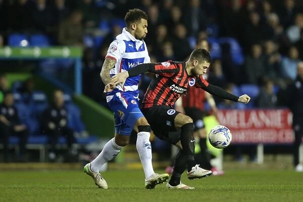 Brighton's Forster-Caskey in Action against Reading in Championship Clash (10MAR15)