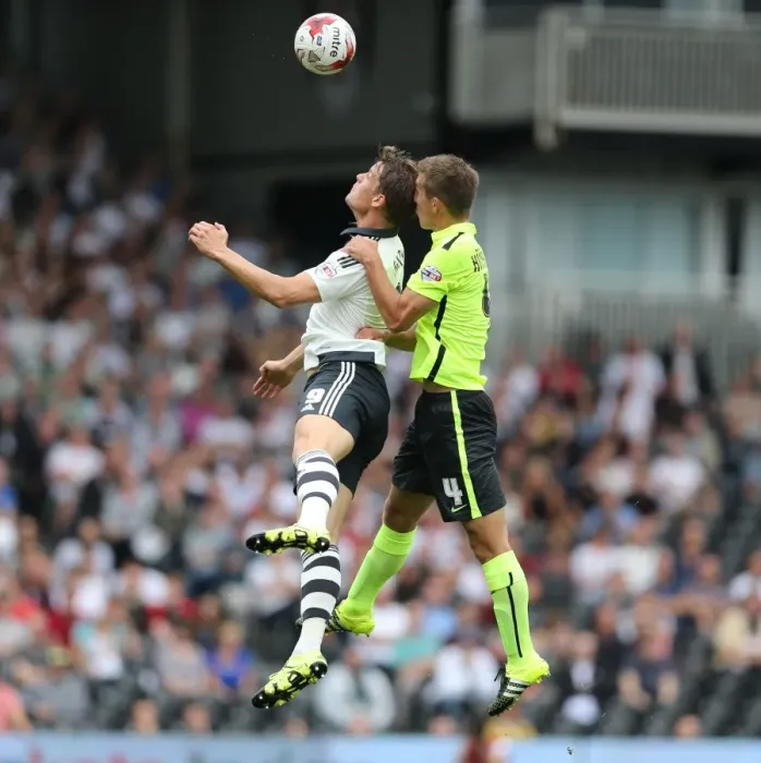 Framed Print : Brighton's Huenemeier in Action against Fulham in Sky Bet Championship Clash (15 / 08 / 2015) Framed Print : Brighton's Huenemeier in Action against Fulham in Sky Bet Championship Clash (15 / 08 / 2015)