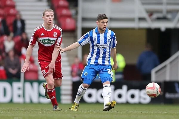 Brighton's Jake Forster-Caskey in Action Against Middlesbrough, April 13, 2013