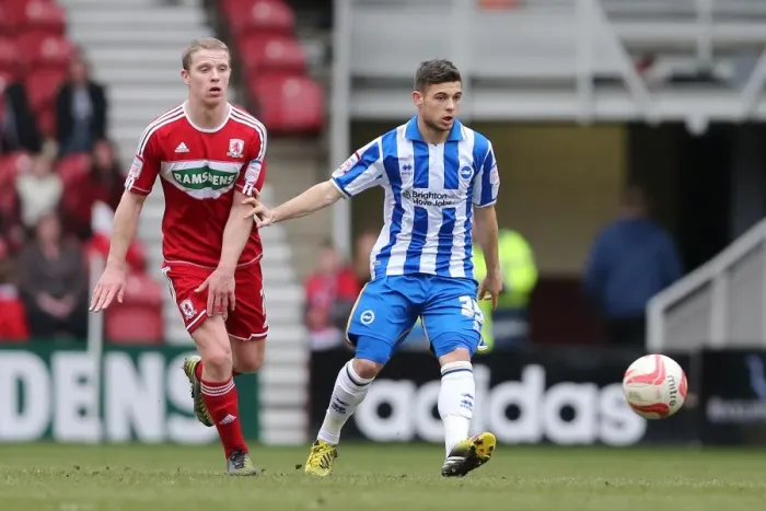Framed Print : Brighton's Jake Forster-Caskey in Action Against Middlesbrough, April 13, 2013 Framed Print : Brighton's Jake Forster-Caskey in Action Against Middlesbrough, April 13, 2013
