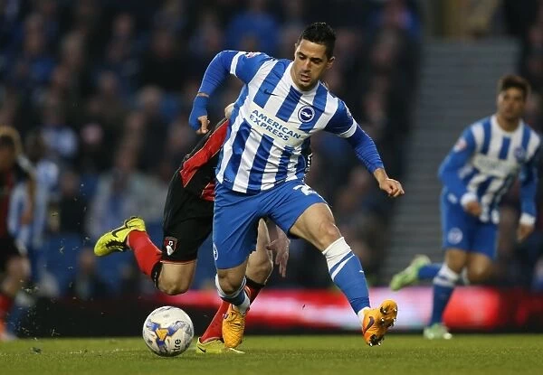 Brighton's Kayal in Action Against Bournemouth (10APR15)