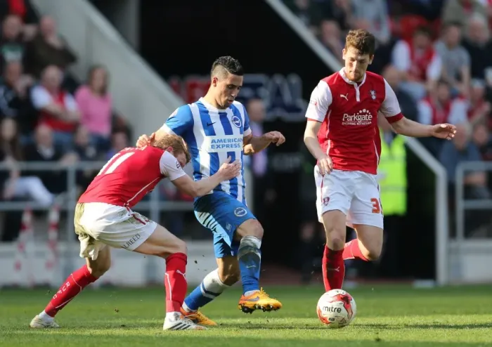 Framed Print : Brighton's Kayal in Action: Rotherham United vs Brighton and Hove Albion (6th April 2015) Framed Print : Brighton's Kayal in Action: Rotherham United vs Brighton and Hove Albion (6th April 2015)