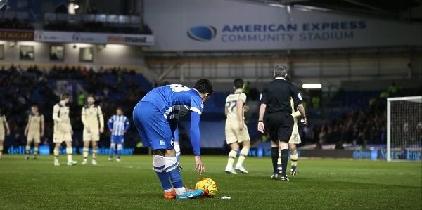 Brighton's Kayal Battles in the Midfield: February 2015 Clash Against Leeds United