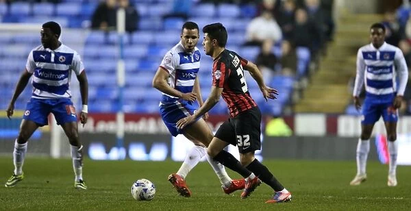 Brighton's Ledesma in Action: Championship Showdown between Reading and Brighton & Hove Albion (10MAR15)