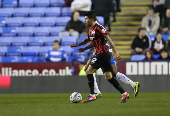 Framed Print : Brighton's Ledesma in Action: Reading vs. Brighton and Hove Albion, Championship 2015 Framed Print : Brighton's Ledesma in Action: Reading vs. Brighton and Hove Albion, Championship 2015