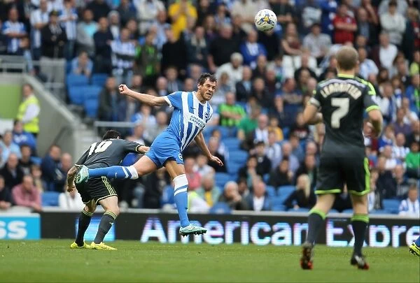 Brighton's Lewis Dunk in Action Against Middlesbrough (October 2014)