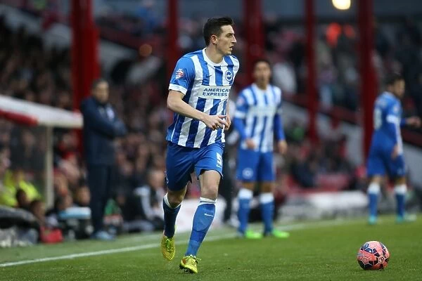 Brighton's Lewis Dunk in FA Cup Action: Brentford vs Brighton and Hove Albion (03JAN15)