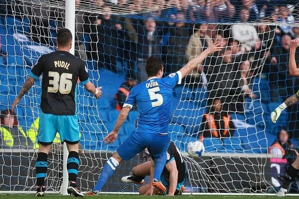 Brighton's Lewis Dunk Scores Decisive Goal in Play-Off Clash vs. Sheffield Wednesday (16MAY16)