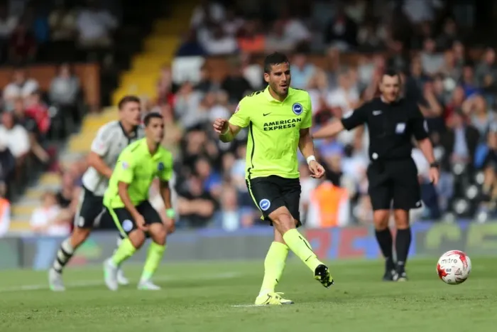 Framed Print : Brighton's Tomer Hemed Scores Decisive Penalty for 2-1 Victory over Fulham (Championship 2015) Framed Print : Brighton's Tomer Hemed Scores Decisive Penalty for 2-1 Victory over Fulham (Championship 2015)