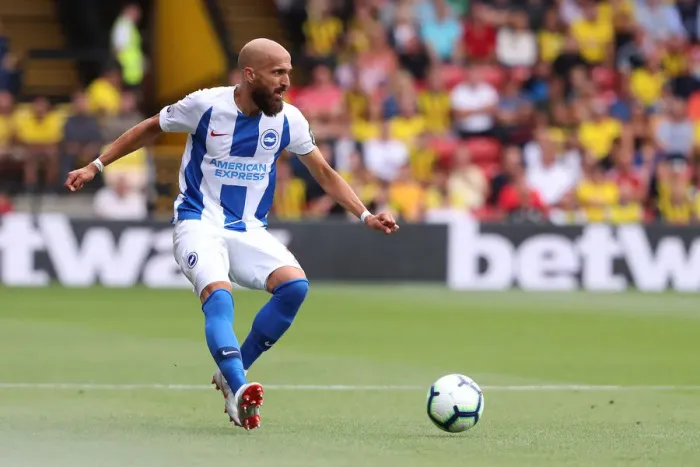 Framed Print : Bruno of Brighton and Hove Albion Faces Off Against Watford in Premier League Clash (11-Aug-18) Framed Print : Bruno of Brighton and Hove Albion Faces Off Against Watford in Premier League Clash (11-Aug-18)