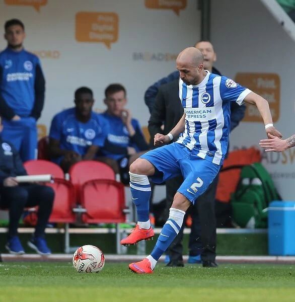 Bruno Saltor in Action: Brighton and Hove Albion vs. Rotherham United, Sky Bet Championship 2015 (Rotherham 06APR15)