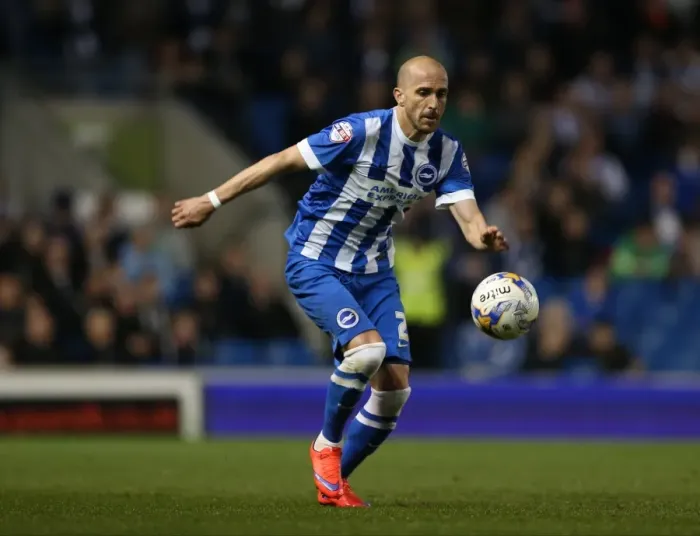 Framed Print : Bruno Saltor in Action: Brighton and Hove Albion vs. Huddersfield Town, April 2015 Framed Print : Bruno Saltor in Action: Brighton and Hove Albion vs. Huddersfield Town, April 2015