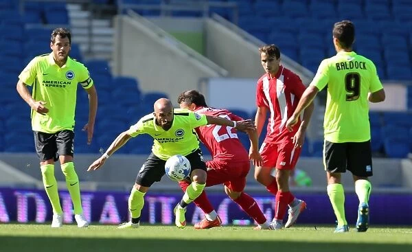 Bruno Saltor in Action: Brighton & Hove Albion vs Sevilla FC, 2015 Pre-Season Friendly