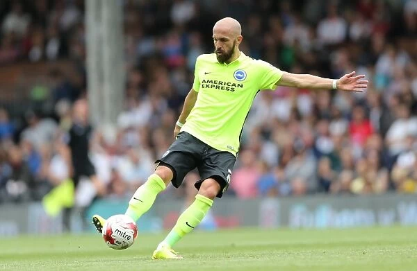 Bruno Saltor in Action: Brighton and Hove Albion vs. Fulham Championship Clash, August 2015