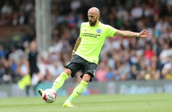 Framed Print : Bruno Saltor in Action: Brighton and Hove Albion vs. Fulham Championship Clash, August 2015 Framed Print : Bruno Saltor in Action: Brighton and Hove Albion vs. Fulham Championship Clash, August 2015