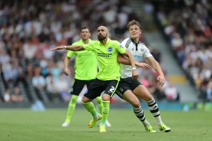 Framed Print : Bruno Saltor in Action: Brighton and Hove Albion vs. Fulham, Sky Bet Championship 2015 Framed Print : Bruno Saltor in Action: Brighton and Hove Albion vs. Fulham, Sky Bet Championship 2015