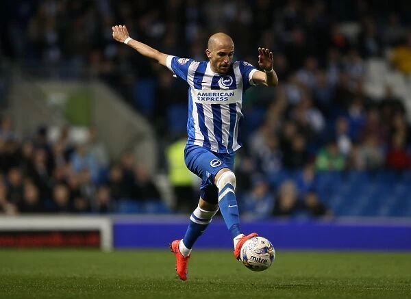 Bruno Saltor of Brighton and Hove Albion in Action Against Huddersfield Town, American Express Community Stadium, 14th April 2015