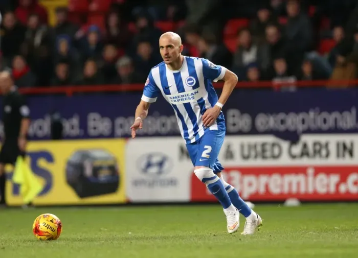 Framed Print : Bruno Saltor of Brighton and Hove Albion in Action against Charlton Athletic, The Valley, January 10, 2015 Framed Print : Bruno Saltor of Brighton and Hove Albion in Action against Charlton Athletic, The Valley, January 10, 2015
