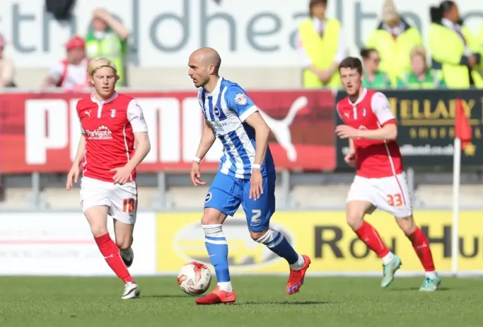 Framed Print : Bruno Saltor of Brighton and Hove Albion in Action against Rotherham United, Sky Bet Championship 2015 Framed Print : Bruno Saltor of Brighton and Hove Albion in Action against Rotherham United, Sky Bet Championship 2015