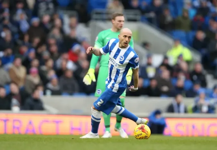 Framed Print : Bruno Saltor Defending for Brighton and Hove Albion Against Nottingham Forest in Sky Bet Championship Match, 7th February 2015 Framed Print : Bruno Saltor Defending for Brighton and Hove Albion Against Nottingham Forest in Sky Bet Championship Match, 7th February 2015