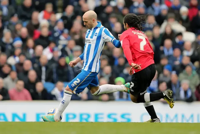 Framed Print : Bruno Saltor: Intense Moment at Amex Stadium - Brighton & Hove Albion vs. Huddersfield Town, March 2, 2013 Framed Print : Bruno Saltor: Intense Moment at Amex Stadium - Brighton & Hove Albion vs. Huddersfield Town, March 2, 2013