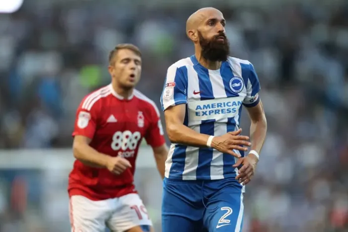 Framed Print : Bruno Saltor Leads Brighton & Hove Albion in EFL Sky Bet Championship Clash against Nottingham Forest (August 12, 2016) Framed Print : Bruno Saltor Leads Brighton & Hove Albion in EFL Sky Bet Championship Clash against Nottingham Forest (August 12, 2016)