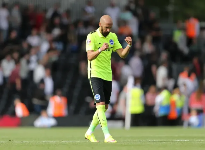 Framed Print : Bruno Saltor's Celebration: Brighton Secure Hard-Fought Victory Over Fulham in Sky Bet Championship (15 / 08 / 2015) Framed Print : Bruno Saltor's Celebration: Brighton Secure Hard-Fought Victory Over Fulham in Sky Bet Championship (15 / 08 / 2015)