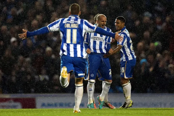 Framed Print : Bruno Saltor's First Goal: Brighton & Hove Albion Secure 1-0 Victory over Bolton Wanderers (November 24, 2012) Framed Print : Bruno Saltor's First Goal: Brighton & Hove Albion Secure 1-0 Victory over Bolton Wanderers (November 24, 2012)
