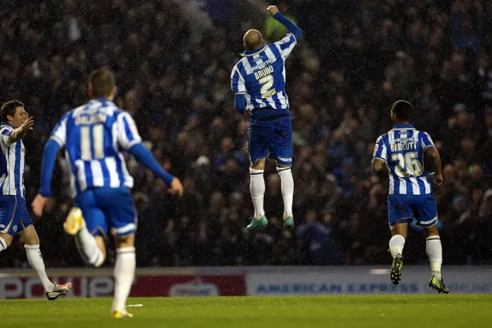 Framed Print : Bruno Saltor's Historic Goal: Brighton & Hove Albion's 1-0 Victory over Bolton Wanderers (November 24, 2012) Framed Print : Bruno Saltor's Historic Goal: Brighton & Hove Albion's 1-0 Victory over Bolton Wanderers (November 24, 2012)