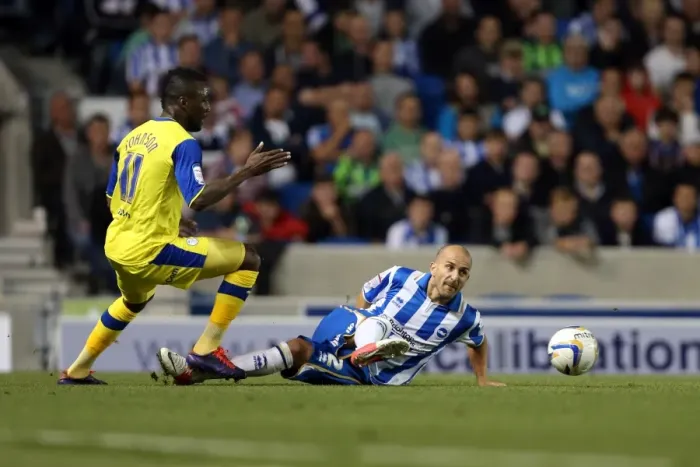 Framed Print : Bruno vs Sheffield Wednesday: Brighton & Hove Albion's Npower Championship Clash at Amex Stadium (September 14, 2012) Framed Print : Bruno vs Sheffield Wednesday: Brighton & Hove Albion's Npower Championship Clash at Amex Stadium (September 14, 2012)