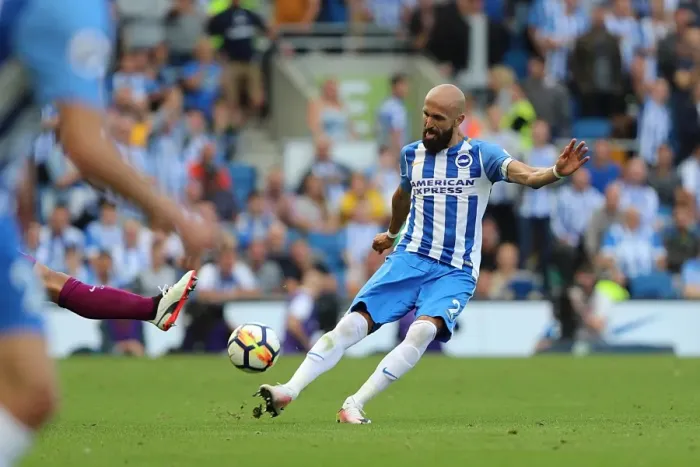 Framed Print : Bruno's Defiant Stand: Brighton vs Manchester City (12th August 2017) Framed Print : Bruno's Defiant Stand: Brighton vs Manchester City (12th August 2017)