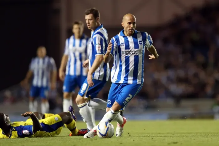 Framed Print : Bruno's Unyielding Spirit: A Pivotal Moment in Brighton & Hove Albion vs Sheffield Wednesday's Npower Championship Clash (September 14, 2012) at Amex Stadium Framed Print : Bruno's Unyielding Spirit: A Pivotal Moment in Brighton & Hove Albion vs Sheffield Wednesday's Npower Championship Clash (September 14, 2012) at Amex Stadium