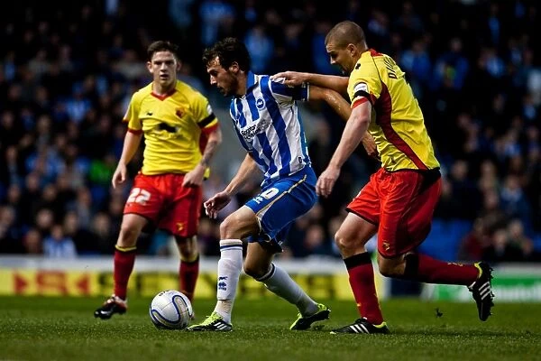 Will Buckley: In Action Against Watford, April 17, 2012 (Brighton & Hove Albion vs Watford, Championship)