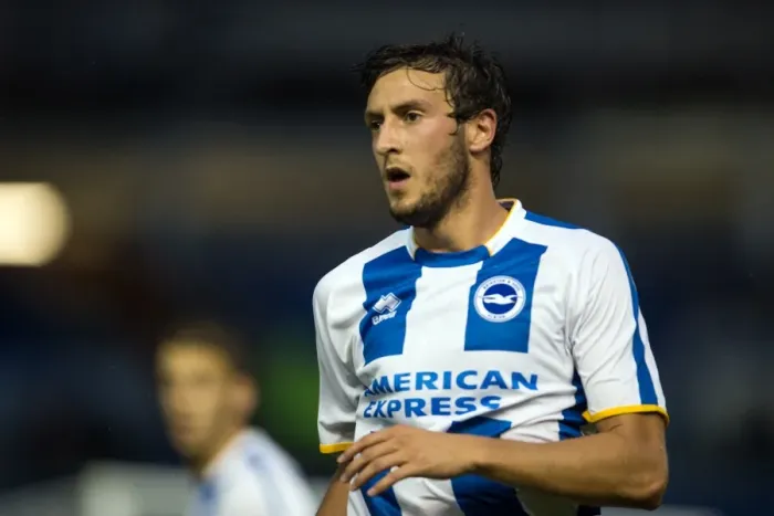 Framed Print : will Buckley portrait during Brighton & Hove Albion v Villarreal, friendly, Amex Stadium, Brighton