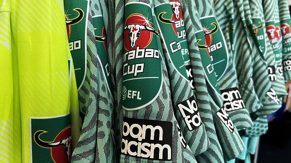 Carabao Cup shirts sleeve decals No Room for Racism