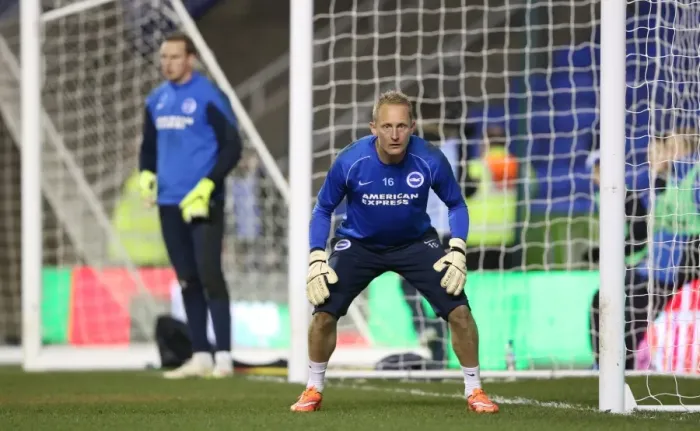 Framed Print : Casper Ankergren Guarding the Goal: Reading vs. Brighton and Hove Albion, Championship Clash at Madejski Stadium (10MAR15) Framed Print : Casper Ankergren Guarding the Goal: Reading vs. Brighton and Hove Albion, Championship Clash at Madejski Stadium (10MAR15)