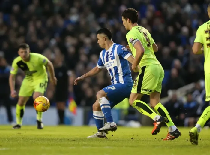 Framed Print : Championship Clash: Brighton & Hove Albion vs. Huddersfield Town - January 2016 Framed Print : Championship Clash: Brighton & Hove Albion vs. Huddersfield Town - January 2016