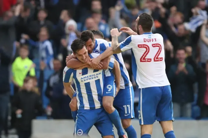 Framed Print : Championship Clash: Brighton & Hove Albion vs. Norwich City (29Oct16) - American Express Community Stadium Framed Print : Championship Clash: Brighton & Hove Albion vs. Norwich City (29Oct16) - American Express Community Stadium