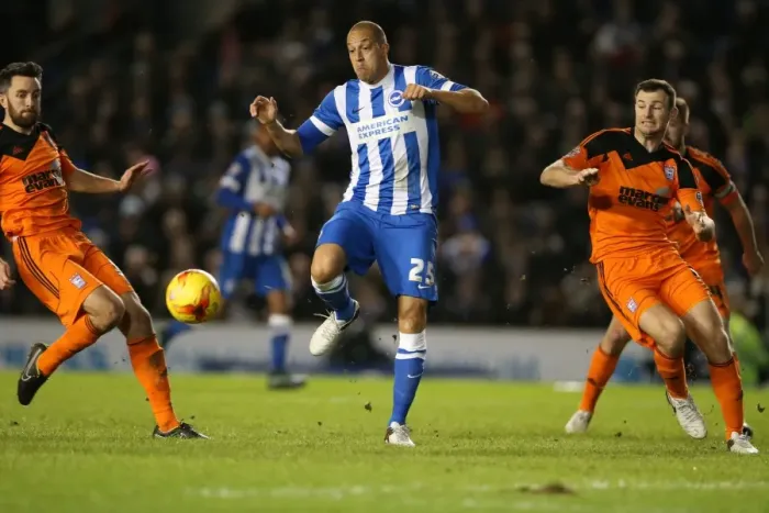 Framed Print : Championship Showdown: Brighton and Hove Albion vs Ipswich Town at American Express Community Stadium (29DEC15) Framed Print : Championship Showdown: Brighton and Hove Albion vs Ipswich Town at American Express Community Stadium (29DEC15)