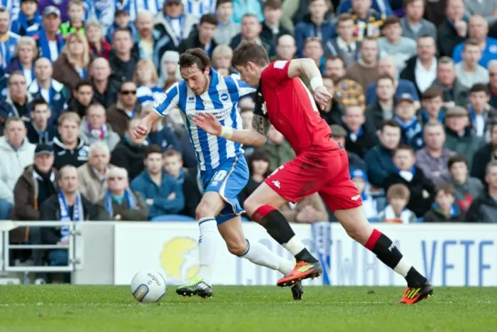Framed Print : Championship Showdown: Will Buckley's Explosive Performance in Brighton & Hove Albion vs Portsmouth (March 10, 2012) Framed Print : Championship Showdown: Will Buckley's Explosive Performance in Brighton & Hove Albion vs Portsmouth (March 10, 2012)