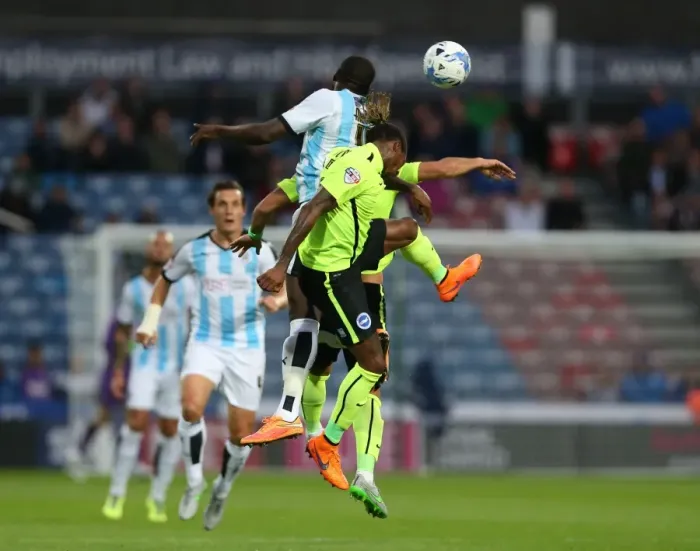 Framed Print : Championship Showdown: Brighton and Hove Albion vs. Huddersfield Town at John Smiths Stadium (August 18, 2015) Framed Print : Championship Showdown: Brighton and Hove Albion vs. Huddersfield Town at John Smiths Stadium (August 18, 2015)