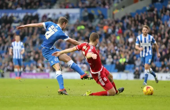 Framed Print : Championship Showdown: Brighton and Hove Albion vs. Middlesbrough (19DEC15) Framed Print : Championship Showdown: Brighton and Hove Albion vs. Middlesbrough (19DEC15)