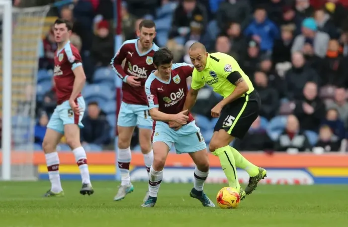 Framed Print : Championship Showdown: Burnley vs. Brighton and Hove Albion at Turf Moor (November 22, 2015)