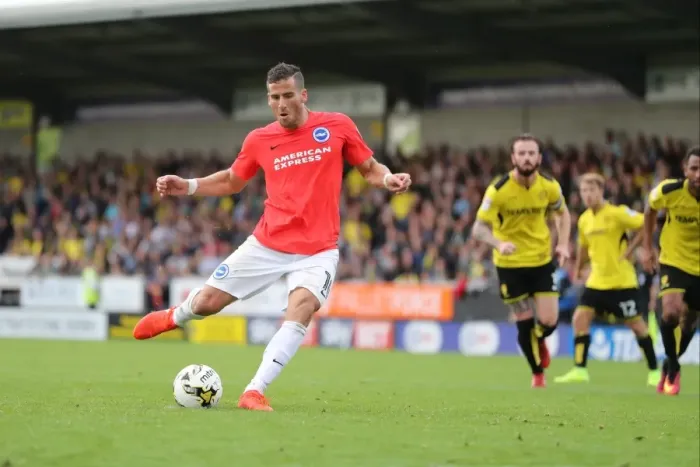 Framed Print : Championship Showdown: Burton Albion vs. Brighton and Hove Albion at Pirelli Stadium (17SEP16) Framed Print : Championship Showdown: Burton Albion vs. Brighton and Hove Albion at Pirelli Stadium (17SEP16)