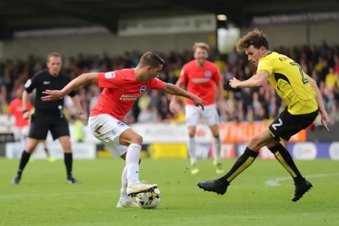 Framed Print : Championship Showdown: Burton Albion vs. Brighton and Hove Albion at Pirelli Stadium (17SEP16) Framed Print : Championship Showdown: Burton Albion vs. Brighton and Hove Albion at Pirelli Stadium (17SEP16)
