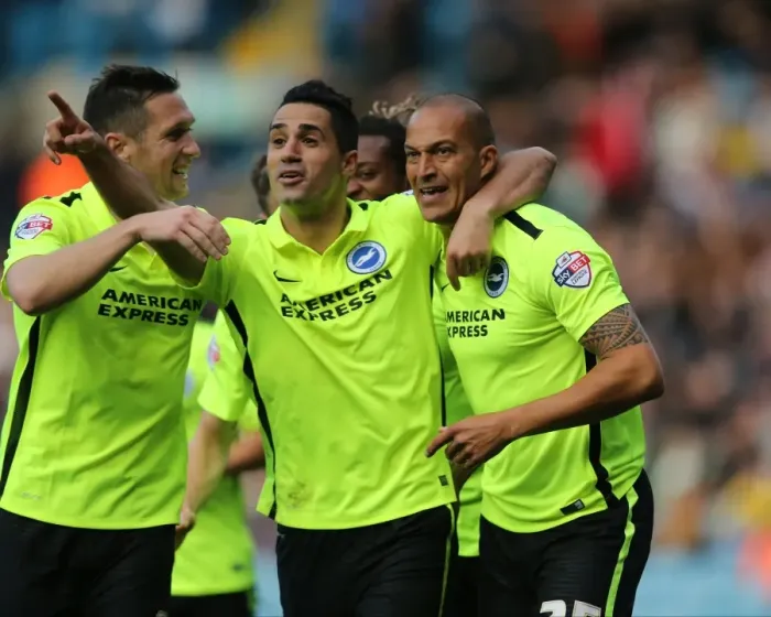 Framed Print : Championship Showdown: Leeds United vs. Brighton & Hove Albion at Elland Road (17th October 2015)