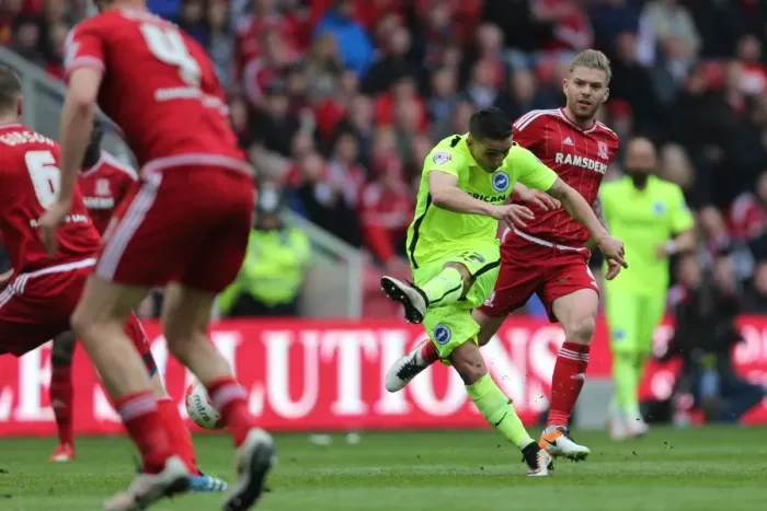 Framed Print : Championship Showdown: Middlesbrough vs. Brighton & Hove Albion at Riverside Stadium (07 / 05 / 2016)
