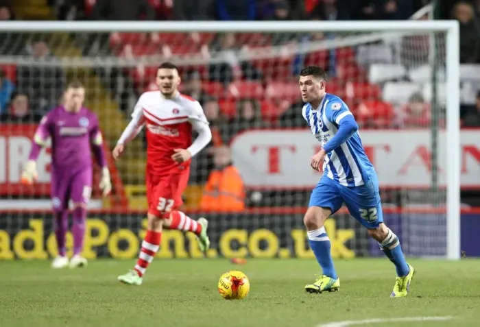 Framed Print : Charlton Athletic vs Brighton & Hove Albion: Danny Holla in Action (10 January 2015)